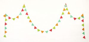 Birthday Triangle Bunting - Girl (Banners) 0922