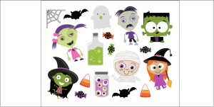 Halloween Mummy Stickers