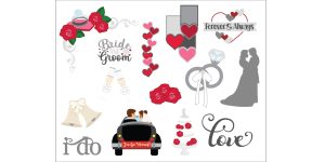 Bride and Groom Stickers