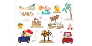 Sea You At The Beach Stickers