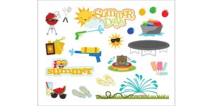 Summer Days Stickers