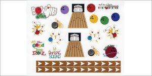 Bowling Fun Stickers