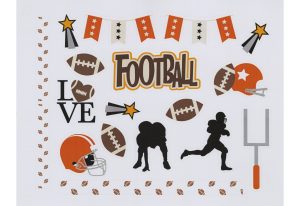 Football - Orange Stickers