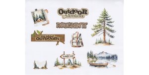 Camping Stickers