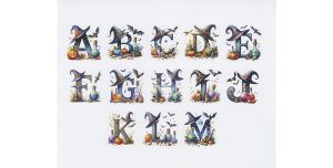 Halloween Alphabet Stickers