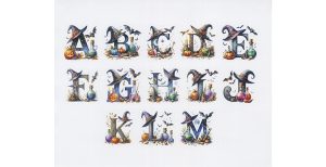 Halloween Alphabet Stickers