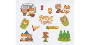 Camping Buddies Stickers