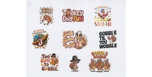 Turkey day Fun Stickers