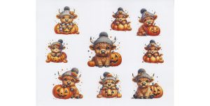 Halloween Cow Stickers
