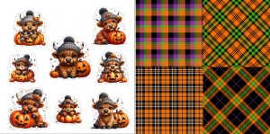 Halloween Cow Journal Set 0925