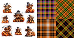 Halloween Cow Journal Set 0925