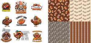 Turkey And Touchdowns Journal Set 1125