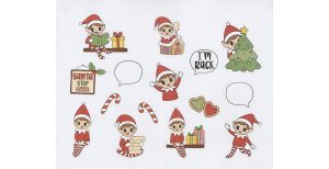 Elf On The Shelf Journal Cutouts 1125