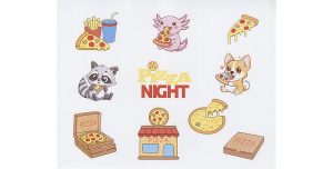 Pizza Night Sticker