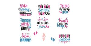 In Love With My Bump Stickers