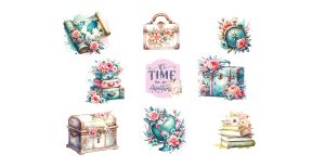 It's Time For An Adventure Stickers 0426