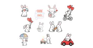 Some Bunny Loves You Stickers