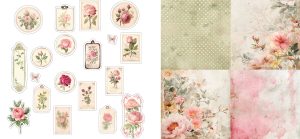 Pink Roses Journal Set 0326