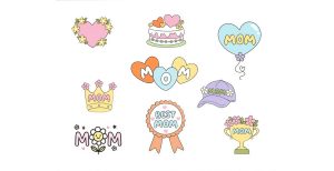 Best Mom Stickers 0526
