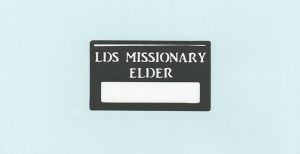 LDS Missionary Tags Elder Title