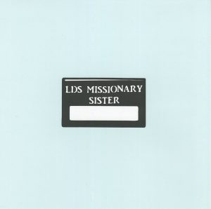 LDS Missionary Tags Sister Title