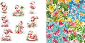 Summer Flamingo Journal Set 0626