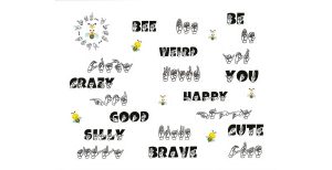 Bee ASL Stickers