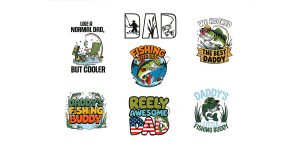 Fishing With Dad Stickers