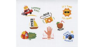 Hello Summer Journal Cutouts 0626