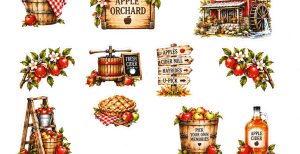 Apple Orchard Stickers