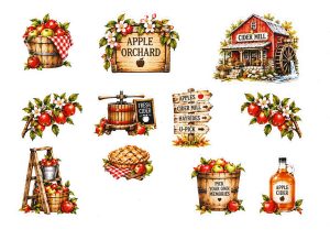 Apple Orchard Stickers
