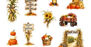 Corn Maze Journal Cutouts 1026