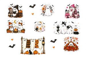 Fall Ghosts Journal Cutouts 1026