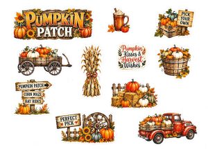 Pumpkin Patch Journal Cutouts 1026
